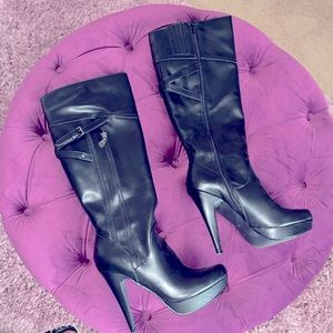 Guess Platform Knee Boots
